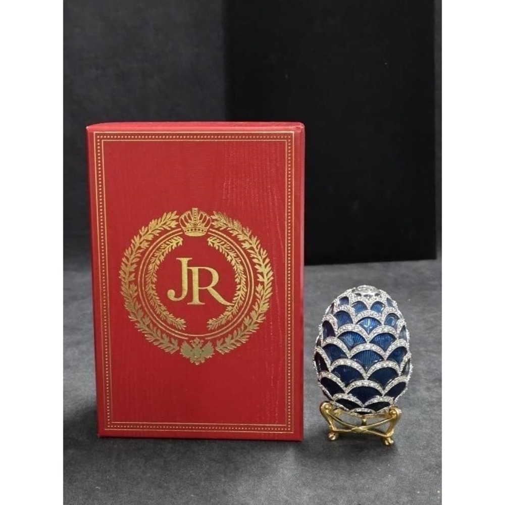 Joan Rivers Imperial Treasures Collection "Winter Ice Crystal" Fabergé Egg Blue